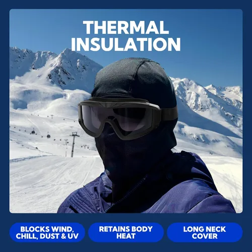 Vista 3 de SUN NINJA Balaclava Ski Mask and Winter Neck Gaiter for Men and Women