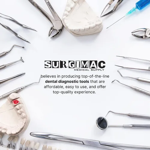Vista 7 de SurgiMac Explorer 23 / Sonda UNC 15 Instrumento dental de doble extremo (paquete de 3)