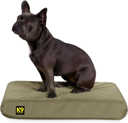 Vista 21 de K9 Ballistics Tough Ripstop - Cama ortopédica rectangular para perro, funda extraíble lavable, espuma ortopédica sólida para perros grandes de azul