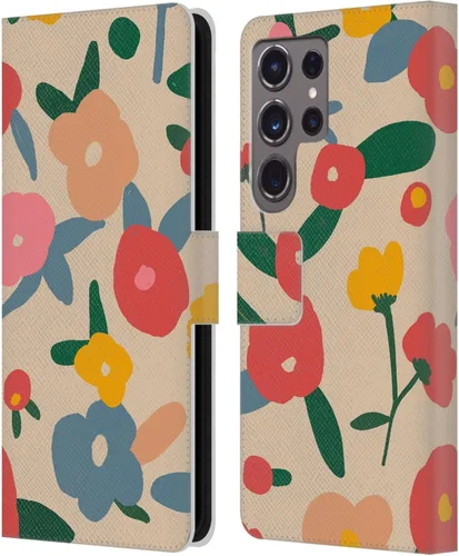 Vista 188 de Head Case Designs Officially Licensed Ninola Ditsy Flowers Yellow Nature Bold Leather Wallet Case Compatible with Samsung Galaxy A07 4G