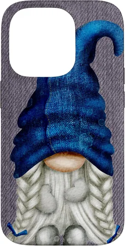 Vista 16 de Funny Gnome Girl with Blue Jeans for Women Cute Denim Case for iPhone 17