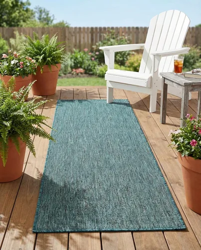 Vista 17 de Rugs.com Outdoor Solid Collection - Alfombra de pelo plano beige de 2 x 3 pulgadas, perfecta para entradas, cocinas, rincones de desayuno, piezas