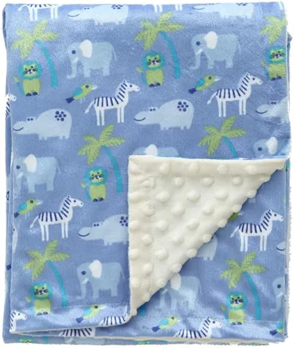Vista 43 de CREVENT Manta de bebé de minky para niñas y niños, manta suave de felpa para recién nacidos - 30 x 40 pulgadas (Animal)
