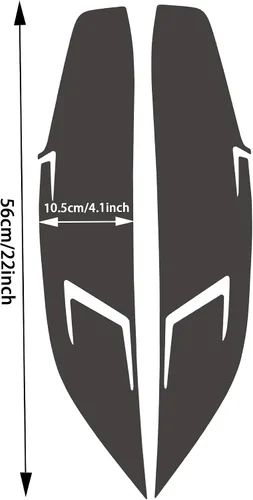 Vista 2 de TOMALL 1 par de películas de vinilo para faros delanteros, tinte de humo compatibles con Honda Civic 2016-2021, calcomanías autoadhesivas para 20%