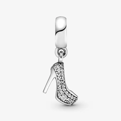 Vista 7 de PANDORA Jewelry Pave Stiletto - Colgante para zapatos de aguja, compatible con Pandora Moments, dije de plata de ley con circonita cúbica, viene