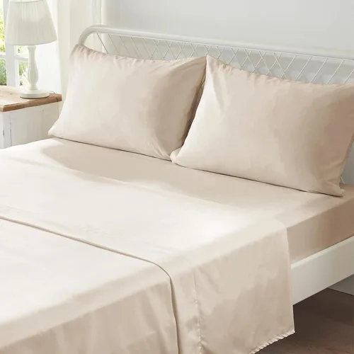 Vista 8 de Zzlpp Juego de edredón individual de 5 piezas, ropa de cama beige en una 01 - Beige