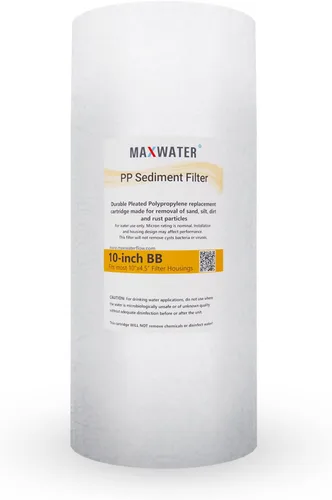 Vista 11 de Max Water Cartucho de filtro de agua de repuesto para toda la casa de 1 micrón, 10 x 4.5 pulgadas, compatible con DGD-5005, AP810, WFHD13001B
