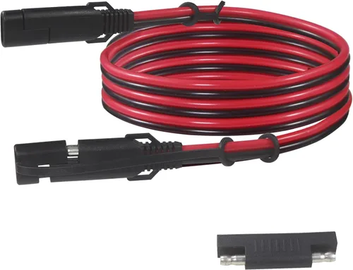 Vista 9 de SAE 16AWG Cable de Extensión para Cargador de Batería de Servicio Pesado de 6 Pies con Conector SAE de 2 Pines de Desconexión Rápida y Adaptador