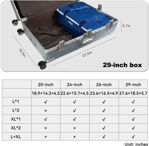 Vista 13 de TABITORA - Estantería portátil y plegable de gran capacidad con ganchos para colgar, ideal como almacenamiento para viajes