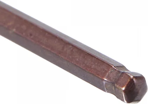 Vista 4 de uxcell Llave de llave hexagonal de extremo de bola de 0.059 in, herramienta de reparación de acero S2 en forma de L brazo extra largo, métrica