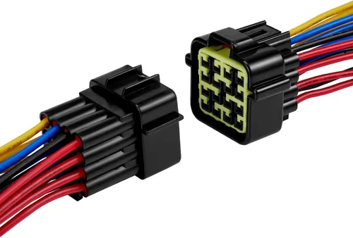 Vista 7 de Conectores impermeables de 2 pines, conector de cable eléctrico automotriz impermeable de 16AWG, macho hembra de desconexión rápida para automóvil
