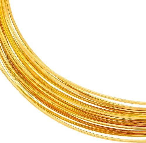 Vista 12 de BENECREAT Alambre de latón cuadrado de 16.4 pies – Alambre de cobre dorado medio duro calibre 15 para fabricación de joyas, cuentas y trabajo