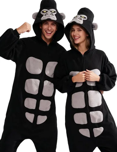 Vista 5 de Adult Onesie, Halloween Onesie Adult Onesie Pajamas Funny Cosplay Costume