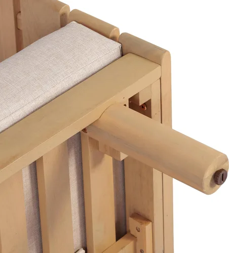 Vista 14 de Christopher Knight Home Levi - Sofá de 3 plazas de madera de acacia para exteriores con cojines, moderno sofá de patio de madera maciza de mediados