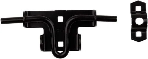 Vista 3 de National Hardware N165-506 Pestillo deslizante/corredera para puerta/puerta, negro satinado Se monta al ras en puertas y puertas batientes