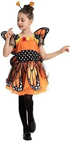Vista 3 de Spooktacular Creations Disfraz único de mariposa monarca de fantasía para niños Halloween