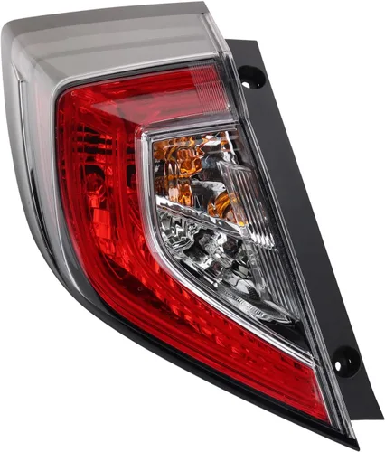 Vista 61 de Ensamble de luz trasera exterior TRQ para lado del conductor izquierdo trasero. Compatible con Toyota Corolla XLE 2020, 2021, 2022 y Toyota Corolla