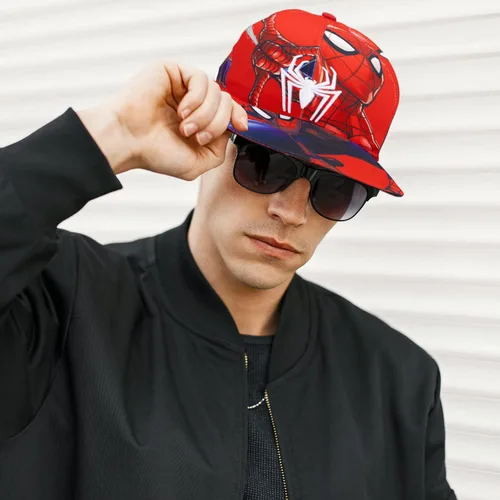 Vista 5 de Marvel Comics - Disfraz de Spiderman para hombre, bordadoimpreso, gorra de béisbol