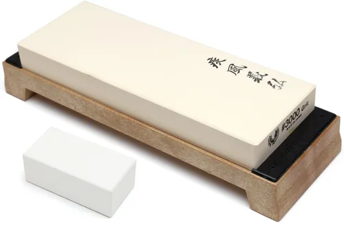 Vista 10 de Yoshihiro Afilador de cuchillos japonés Toishi de grado profesional (grano 400)