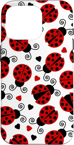 Vista 20 de Carcasa para iPhone 17 de mariquitas y corazones