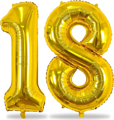 Vista 48 de Globos negros del número 10 para decoraciones de cumpleaños número 10, globos de helio de mylar de lámina de 40 pulgadas negros del número 1 & 0