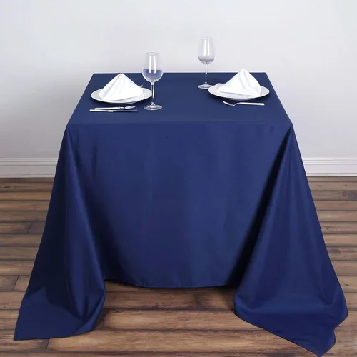 Vista 149 de Efavormart - Mantel cuadrado de lino de poliéster sin costuras, 54 x 54 pulgadas, color beige, para banquetes de boda, fiesta, restaurante