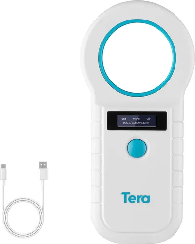 Vista 8 de Tera Lector de Microchip para Mascotas con Anillo D RFID Escáner de Identificación de Chips de Animales Portátil con Pantalla de Visualización OLED