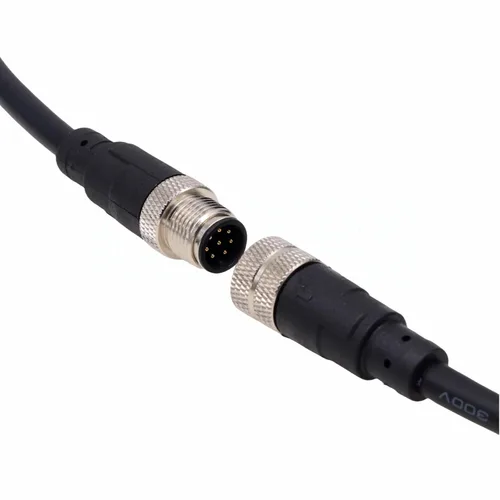 Vista 13 de M12 - Conector de sensor hembra de 8 pines para volar Cable de protección eléctrica impermeable para aplicaciones de automatización
