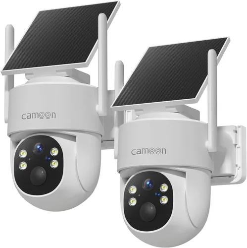 Vista 10 de Cámaras de seguridad solar 2K inalámbricas para exteriores (4 cámaras)