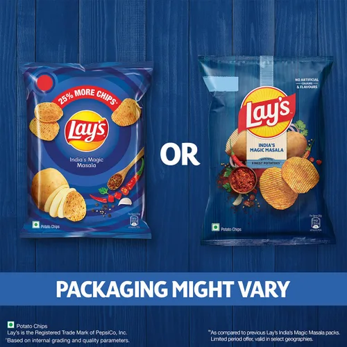 Vista 3 de Lays Wafers Magic Masala - Paquete de 1.83 oz, India