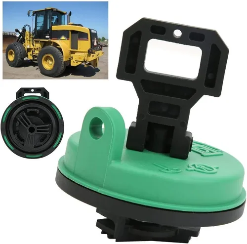 Vista 2 de 2849039 Tapa de combustible con bloqueo de tapa de combustible, tapa de aceite para cargadores de ruedas, compatible con modelos de dirección