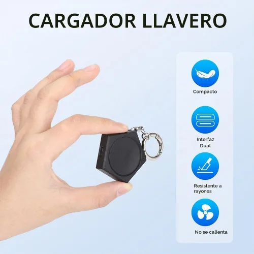 Vista 6 de Llavero cargador para Samsung Galaxy Watch Ultra/8/7/6/5/4/3/Active