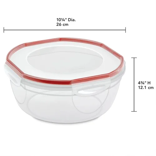 Vista 3 de Sterilite Recipiente con sello ultraadhesivo, gran almacenamiento hermético 4.7 cuartos de galón (paquete de 16)