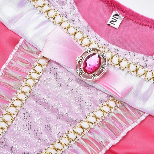 Vista 3 de Disfraz de princesa para niñas disfraz de cumpleaños de Halloween con accesorios de 3 a 8 años