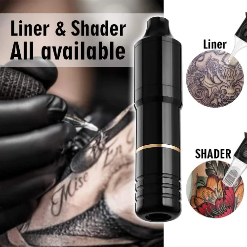 Vista 3 de Pistola de Tatuaje, Solong Máquina de Tatuaje Rotativa Completa para Principiantes y Artistas Kit de Pistola de Tatuaje Profesional con Cartuchos
