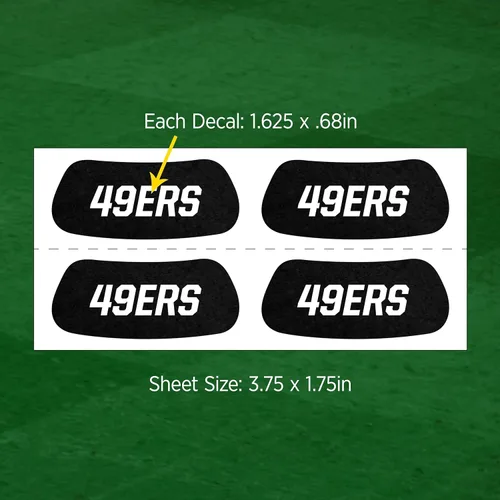 Vista 5 de EyeBlack Adhesivo para debajo de los ojos para universidad/universidad, escuela secundaria, fútbol profesional, sóftbol, béisbol, deportes