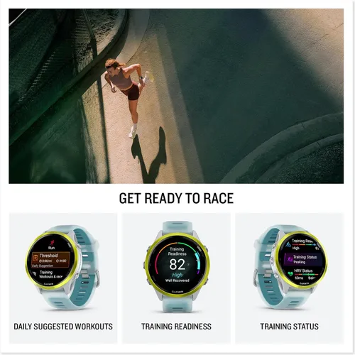 Vista 5 de Garmin® Forerunner® 570, 1.850 in, reloj inteligente avanzado con GPS para correr y triatlón, pantalla AMOLED, funciones de entrenamiento