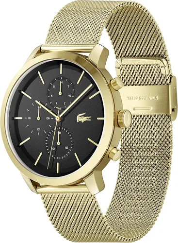 Vista 2 de Lacoste Reloj de cuarzo Replay para hombre Dorado Gold Plated Reloj de cuarzo
