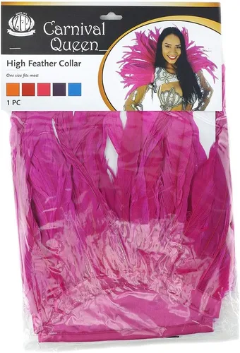 Vista 5 de ZUCKER Collar de plumas de carnaval, accesorio de disfraz