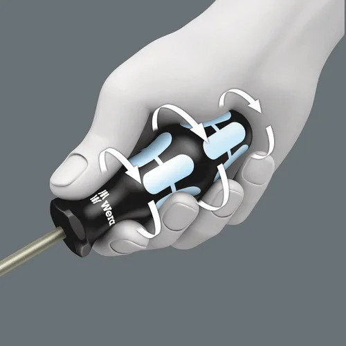Vista 10 de Wera 05032030001 Kraftform - Destornillador Pozidriv inoxidable 3355 PZ, punta láser, cabeza PZ 0, longitud de hoja de 2-3/8 pulgadas