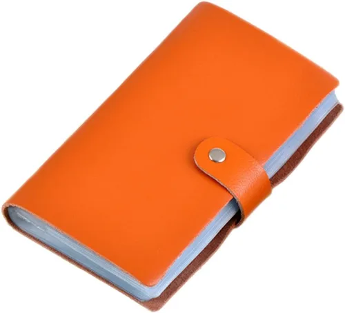 Vista 9 de boshiho Leather Credit Card Holder Business Card Case Book Style 90 Count Name ID Card Holder Book