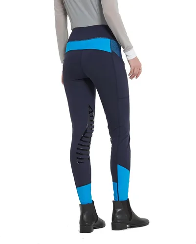 Vista 4 de HR Farm - Mallas de silicona para mujer, para montar a caballo, con agarre de gel, con bolsillo UPF50+