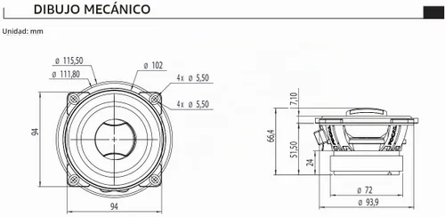 Vista 3 de Focal ASE165S Auditor EVO Series 6" Kit de altavoces de componentes delgados de 2 vías
