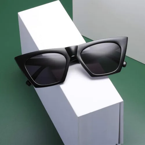 Vista 5 de aisswzber AISSWZBEER - Lentes de sol cuadrados retro para mujer, estilo moderno, protección UV400