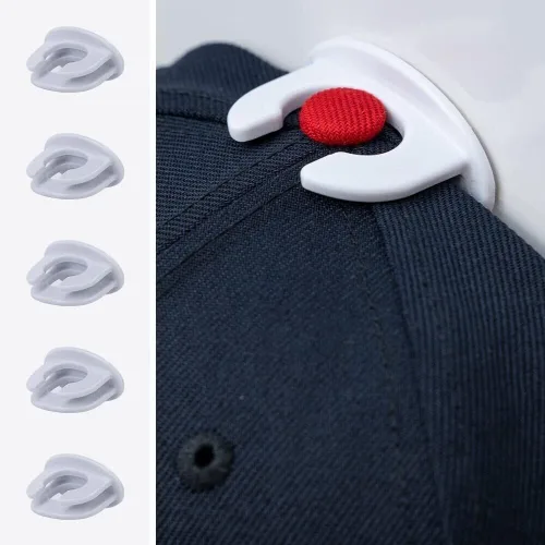 Vista 4 de Ganchos adhesivos prémium para sombreros, fabricados en Estados Unidos, estante de pared para gorras de béisbol, soportes de exhibición, perchas