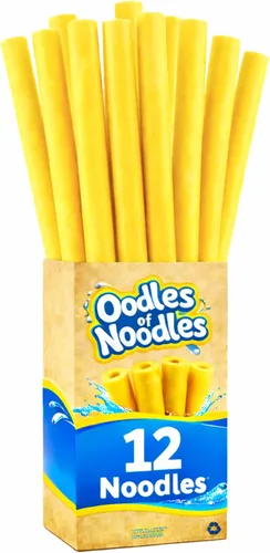 Vista 10 de Oodles of Noodles Fideos de espuma de arcoíris de lujo para piscina - Paquete de 12 - Aproximadamente 122 cm x 6.4 cm Tubos de espuma multiusos