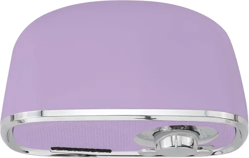 Vista 8 de Crosley CR3039A-LN Rondo Retro Altavoz Portátil Recargable Bluetooth, Lavanda