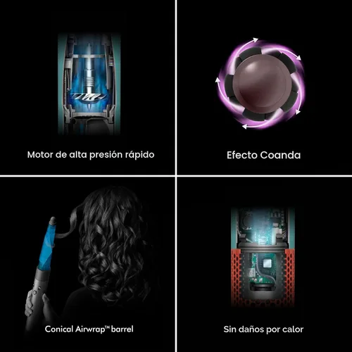 Vista 11 de Dyson Airwrap i.d.™ Multi-Styler Difusión completa para cabello rizado a rizado - Seda ámbar