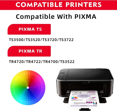 Vista 4 de Paquete combinado de cartuchos de tinta 276XL Color 275XL Negro (paquete de 2) - Repuesto para cartuchos de tinta de impresora Canon tr4700