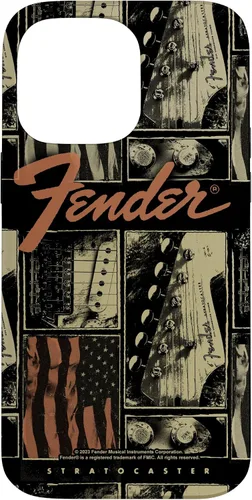 Vista 21 de Fender Funda vintage Stratocaster Americana Distressed Collage para iPhone 17